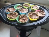 Chocolate Apple Muffins cooking in the Varoma